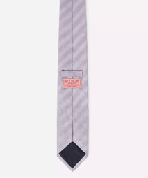 Lilac Purple Tonal Striped Silk Tie