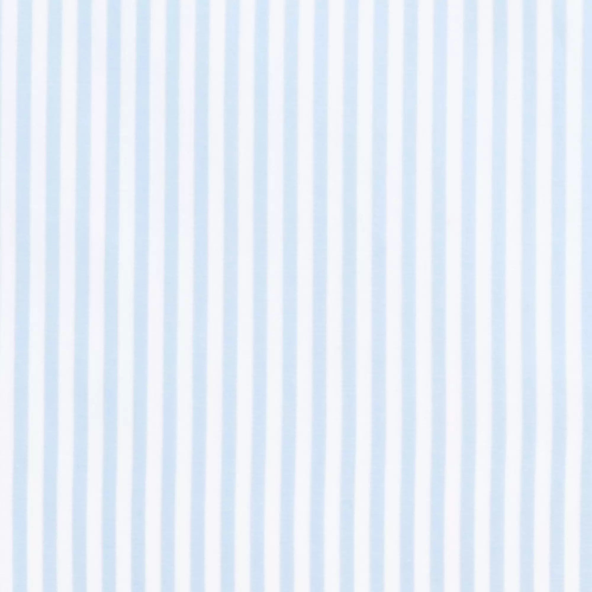 Pale Blue & White Slim Fit Double Cuff Core Poplin Bengal Stripe Formal Shirt