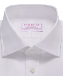 White Classic Fit Royal Oxford Formal Shirt