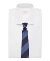 White Athletic Fit Stretch Plain Poplin Formal Shirt