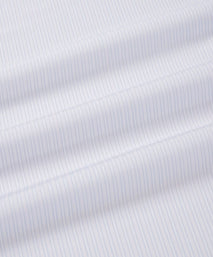Pale Blue & White Slim Fit Dobby Satin Stripe Formal Shirt