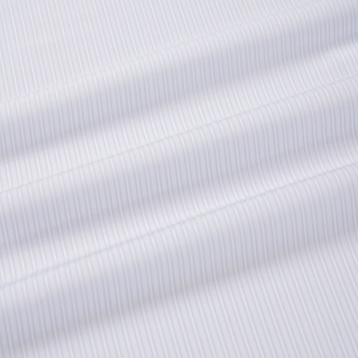 Pale Blue & White Slim Fit Dobby Satin Stripe Formal Shirt
