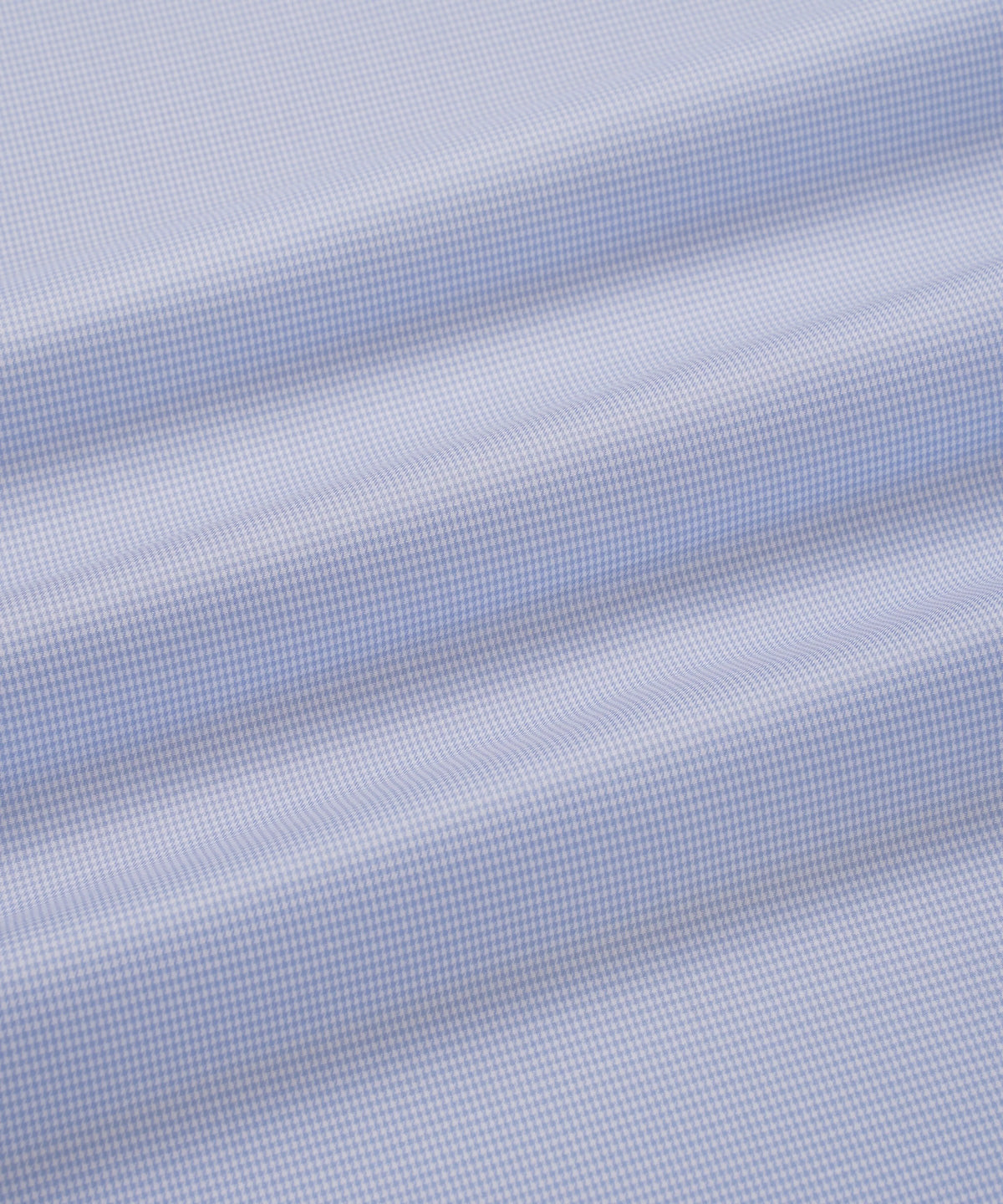 Blue & White Tailored Fit Micro Puppytooth Formal Shirt