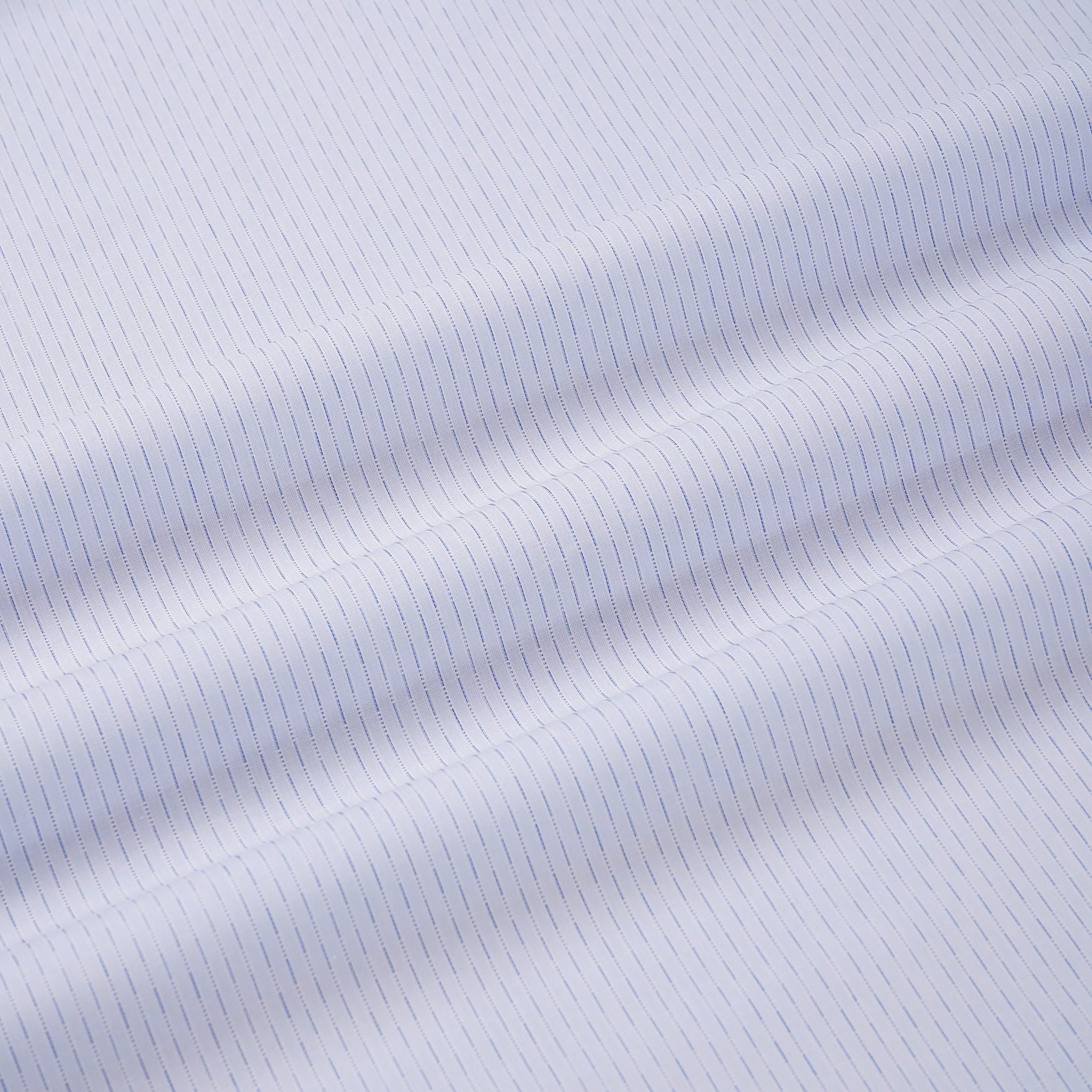 Pale & Blue Tailored Fit Dobby Broken Stripe Formal Shirt