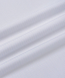 Pale Blue & White Tailored Fit Dobby Satin Stripe Formal Shirt