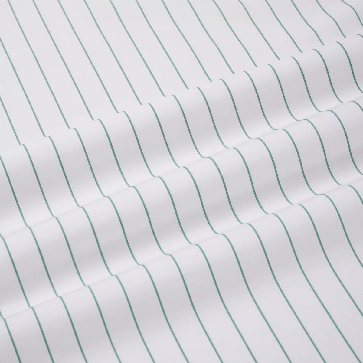 White & Green Tailored Fit Wide Pin Stripe Formal Shirt