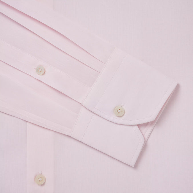 Pale Pink Slim Fit Dry 'Pop' Solid Formal Shirt