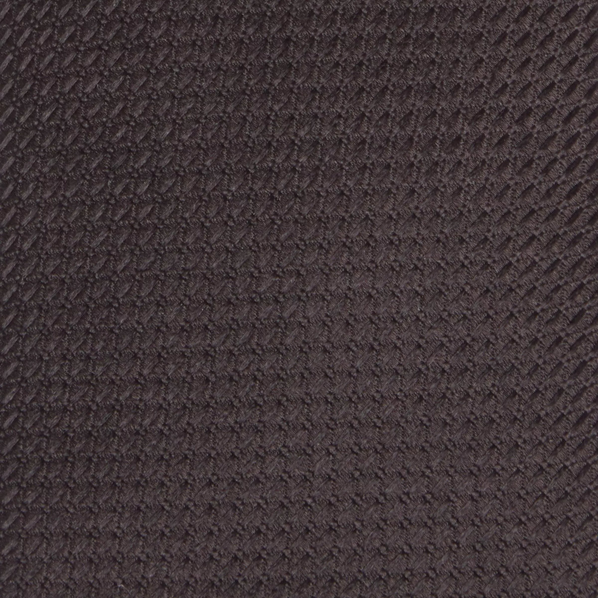 Black Textured Plain Woven Silk Tie